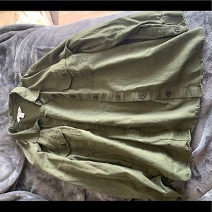 Old navy green button shirt